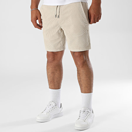 Only And Sons - Short Côtelé Tel Corduroy Beige