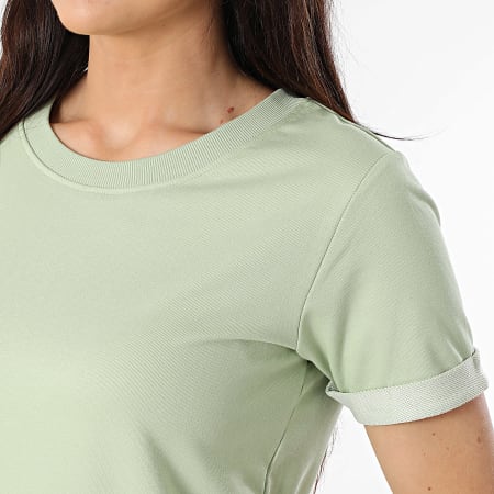 Only - Ivy Vrouwen T-shirt Jurk Lichtgroen