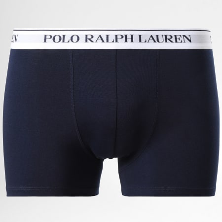 Polo Ralph Lauren - Lot De 3 Boxers Bleu Marine Bleu Clair Blanc