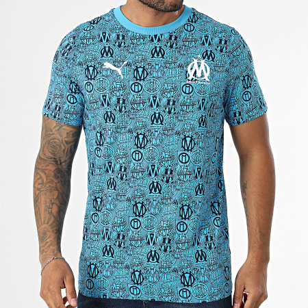 OM Culture Tee Shirt 781579 Light Blue