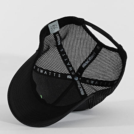 Watts - Casquette Trucker Tribe Noir Gris Anthracite Vert Fluo