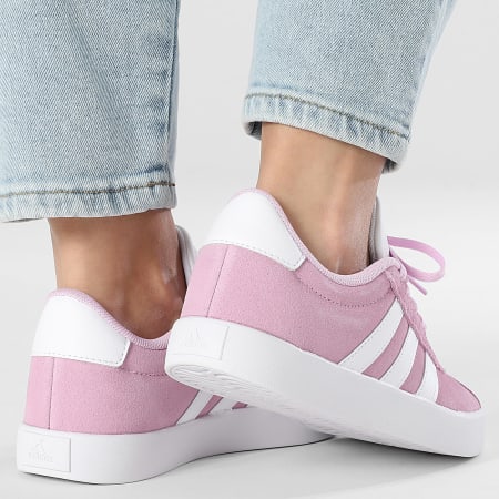 Adidas Performance - Zapatillas Mujer VL Court 3.0 K ID6310 Bliss Lila Calzado Blanco Gris Dos
