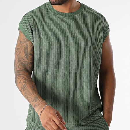 Frilivin - Conjunto de camiseta y pantalón BM2530D Verde