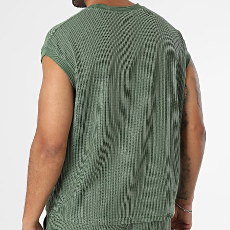 Frilivin - Conjunto de camiseta y pantalón BM2530D Verde