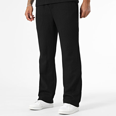 Frilivin - Ensemble Débardeur Et Pantalon Texturé 33G Noir