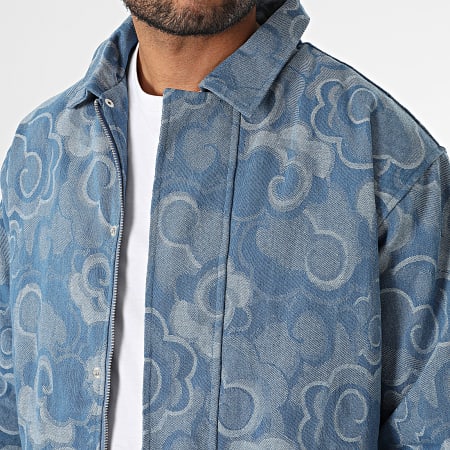 Frilivin - Ensemble Veste Jean Zippée Et Jean Regular Fit K50 Bleu Denim