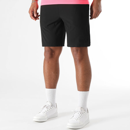 Looney Tunes - Ensemble Maillot Et Short Jogging Badge Bugs Bunny Tech Noir Rose Fluo