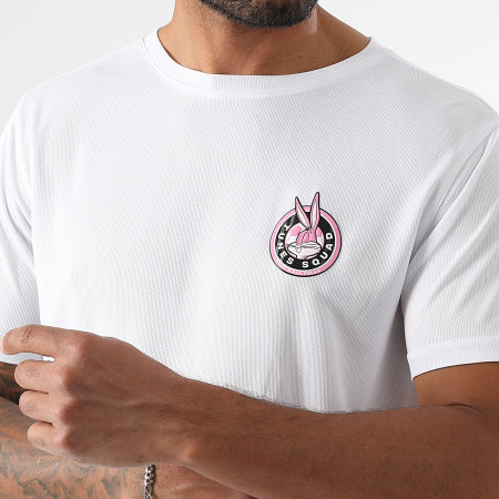 Looney Tunes - Ensemble Maillot Et Short Jogging Badge Bugs Bunny Tech Noir Blanc