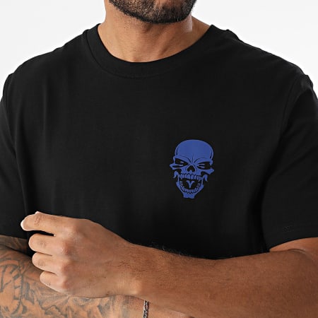 Mac Tyer Untouchable - Tee Shirt Oversize Large Logo Back Noir Bleu Roi