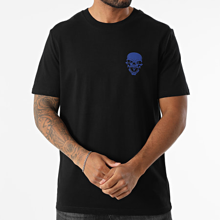 Mac Tyer Untouchable - Tee Shirt Oversize Large Logo Back Noir Bleu Roi