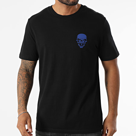 Mac Tyer Untouchable - Tee Shirt Oversize Large Logo Back Noir Bleu Roi