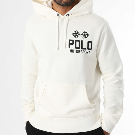 Polo Sport Ralph Lauren - Sweat Capuche Polo Motorsport Beige Clair