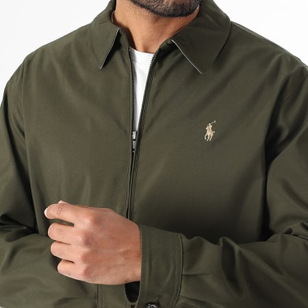 POLO BY Ralph Lauren カーキ ジャンパー Polo Ralph Lauren Jacket Half Zip Green Windbreaker Nylon