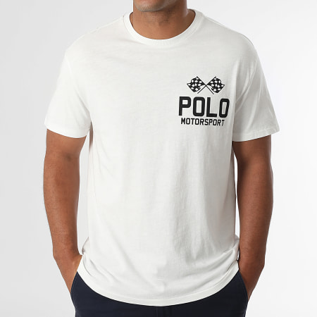 Polo Sport Ralph Lauren - Tee Shirt Oversize Polo Motorsport Blanc