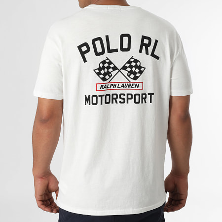 Polo Sport Ralph Lauren - Tee Shirt Oversize Polo Motorsport Blanc
