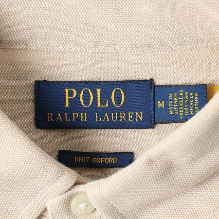 Polo Ralph Lauren - Camisa de manga larga Oxford beige