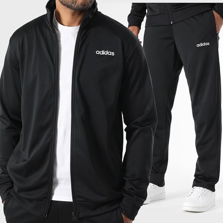 Adidas Sportswear - Ensemble De Survetement Linear JX5522 Noir Argenté