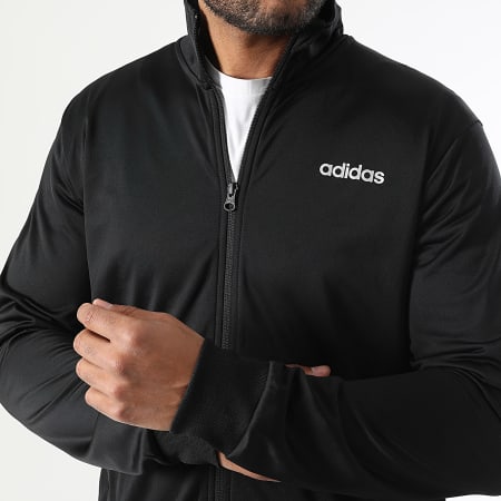 Adidas Sportswear - Ensemble De Survetement Linear JX5522 Noir Argenté