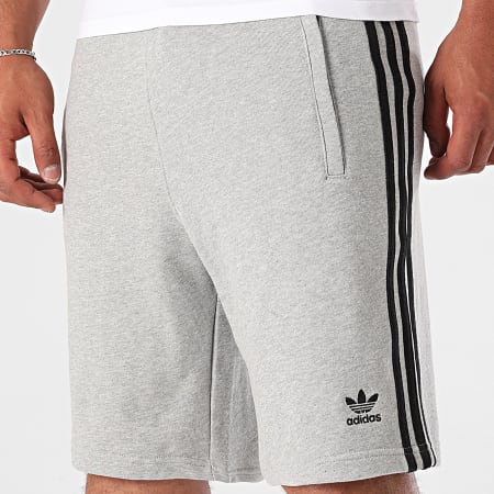 Adidas Originals Stripes Jogging Shorts JY1381 Heather Grey