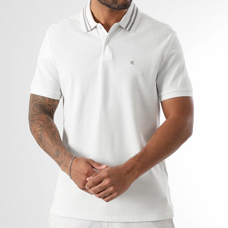 Calvin Klein - Polo Manches Courtes LV04RC276G Blanc