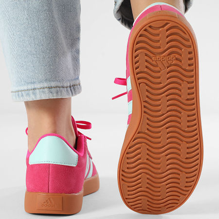 Adidas Sportswear - Baskets Femmes VL Court 3.0 K JS5013 Shock Pink Semi Flash Aqua Lucid Lemon