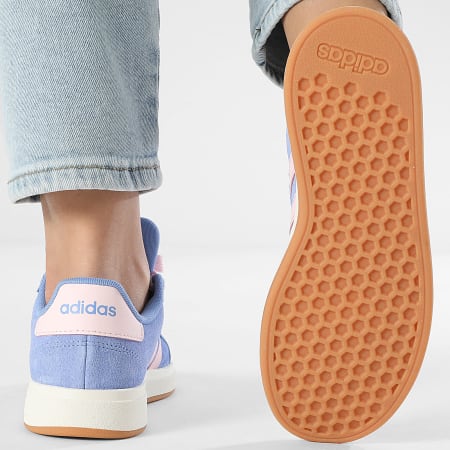 Adidas Sportswear - Baskets Femme Grand Court 00s K JR2228 Blue Fusion Clear Pink Core White