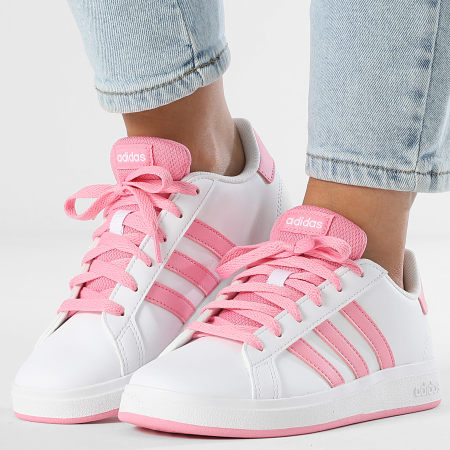 Adidas Sportswear - Baskets Femme Grand Court 2.0 K JS4345 Footwear White Bliss Pink Core Black