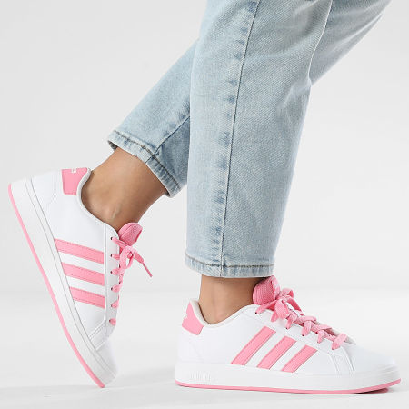 Adidas Sportswear - Baskets Femme Grand Court 2.0 K JS4345 Footwear White Bliss Pink Core Black