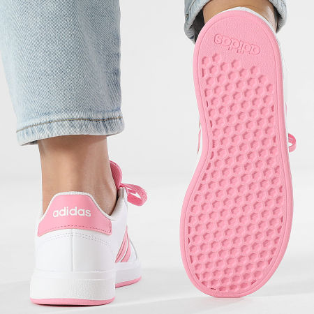 Adidas Sportswear - Baskets Femme Grand Court 2.0 K JS4345 Footwear White Bliss Pink Core Black