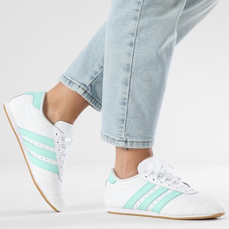 Adidas Originals - Baskets Femme Taekwondo Lace J JR9392 Footwear White Clear Mint Gum 3