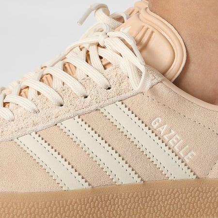 Adidas Originals - Gazelle Mujer Zapatillas W JS1384 Halo Azul Crema Blanco Goma 3