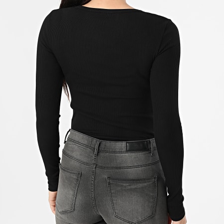 Sweat à Manches Longues Noir Guess Taille S - Occasion Très Bon État - Pour Femme
