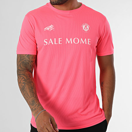 Sale Môme Paris - Ensemble Maillot Et Short Jogging Tech FC Lapin Noir Rose Fluo Blanc
