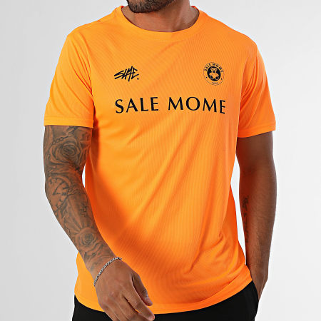 Sale Môme Paris - Ensemble Maillot Et Short Jogging Tech FC Nounours Noir Orange Fluo