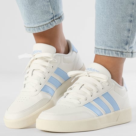 Adidas Sportswear - Baskets Femme Breaknet 3.0 JQ6055 Core White Glow Blue Off White