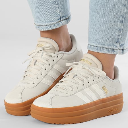 Adidas Performance - Mujer VL Court Bold Zapatillas JQ5633 Aluminio Core Blanco Goma 10