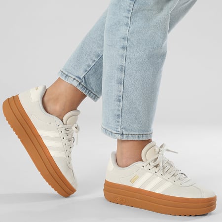 Adidas Performance - Mujer VL Court Bold Zapatillas JQ5633 Aluminio Core Blanco Goma 10