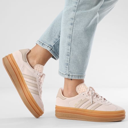 Adidas Originals - Baskets Femme Gazelle Bold J JQ1296 Wonder Quartz Wonder Taupe Gum 1