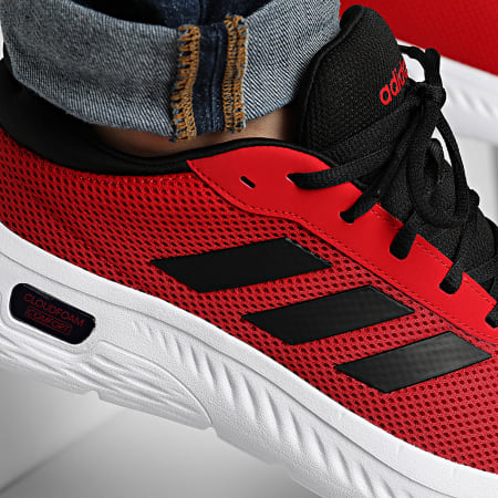 Adidas Sportswear - Baskets Cloudfoam Comfy JS1216 Better Scarlet Core Black Footwear White