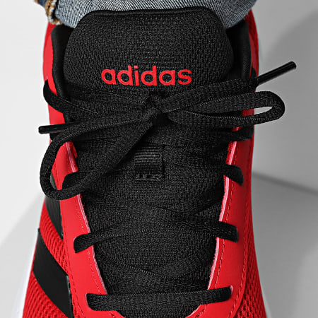 Adidas Sportswear - Baskets Cloudfoam Comfy JS1216 Better Scarlet Core Black Footwear White