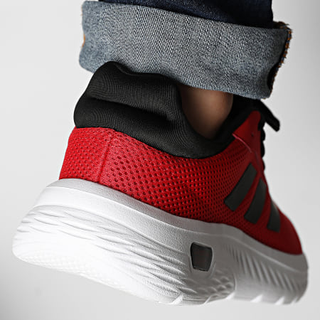 Adidas Sportswear - Baskets Cloudfoam Comfy JS1216 Better Scarlet Core Black Footwear White