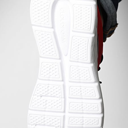 Adidas Sportswear - Baskets Cloudfoam Comfy JS1216 Better Scarlet Core Black Footwear White