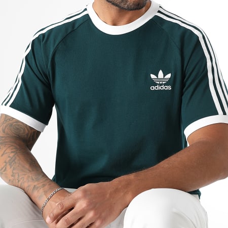 Adidas Originals - Tee Shirt A Bandes 3 Stripes JY1374 Vert Bouteille