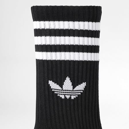 Adidas Originals - Set van 6 paar sokken met 3 strepen JV7411 Zwart