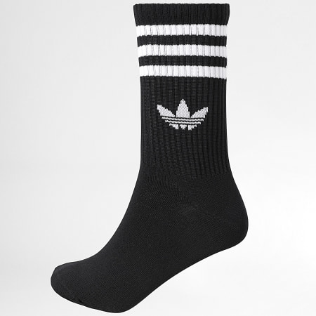 Adidas Originals - Set van 6 paar sokken met 3 strepen JV7411 Zwart