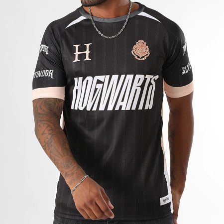 Harry Potter - Maglia Collector Jersey Hogwarts Nero Beige