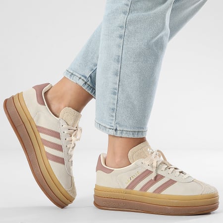 Adidas Originals - Sneakers Femme Gazelle Bold JS3893 Cream White Warm Clay  Sand Strata - Ryses