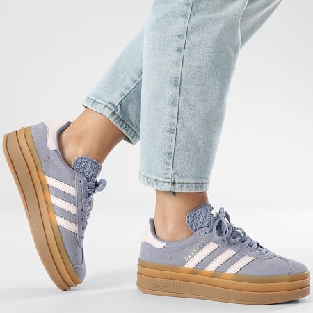 Adidas Originals - Baskets Femme Gazelle Bold JQ1297 Silver Violet Almost Pink Gum 1