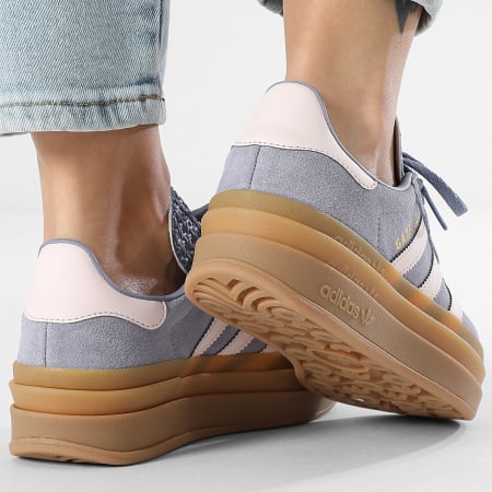 Adidas Originals - Baskets Femme Gazelle Bold JQ1297 Silver Violet Almost Pink Gum 1
