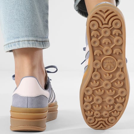 Adidas Originals - Baskets Femme Gazelle Bold JQ1297 Silver Violet Almost Pink Gum 1